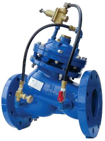 Válvula automática de control reductora y reguladora de presión 250 CWP Marca RUD Fig. D224-RP de 14"