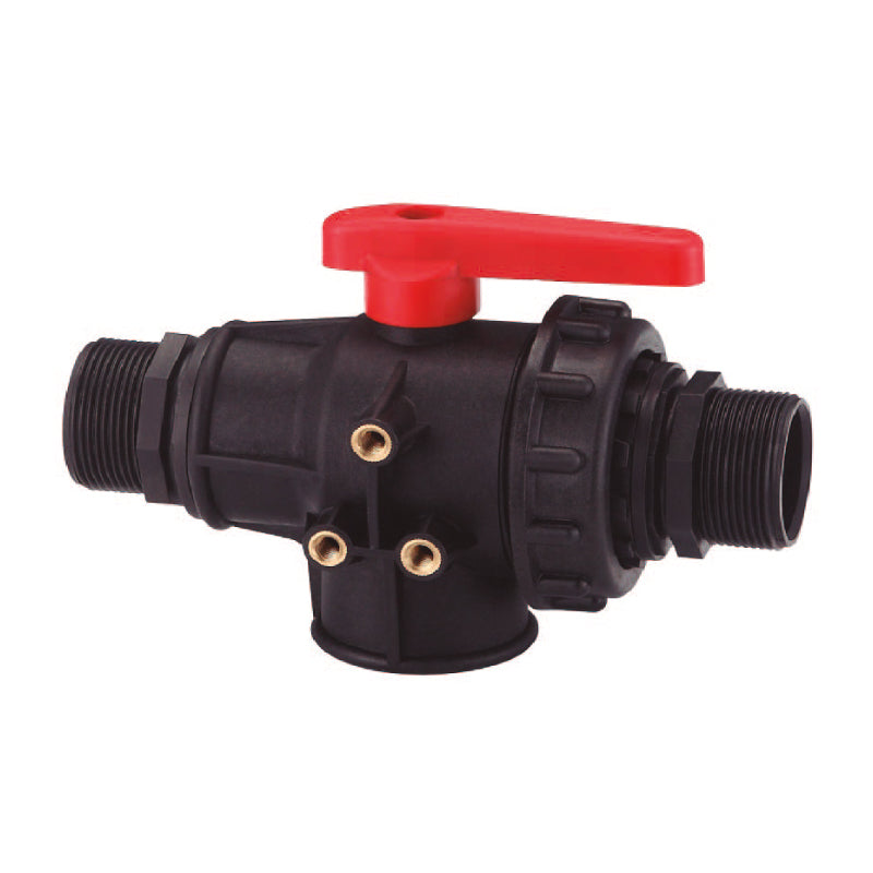 Llave de paso 3 vias 2 x 1.5 pulg Movicam MOVI-F3-F1.5