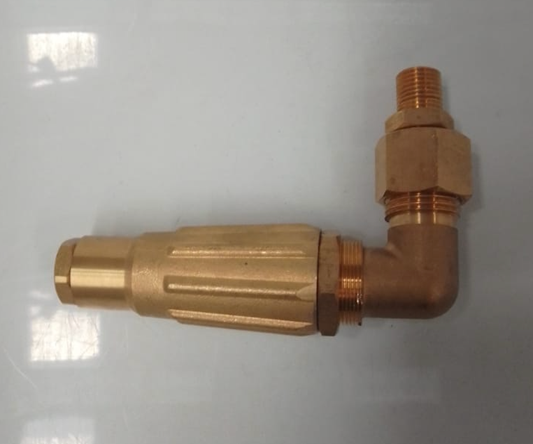 Cuerpo boquilla codo de 45° de bronce 50 bar rosca 1/4 1.5/2.0/2.5 mm Parazzini PTW1/4