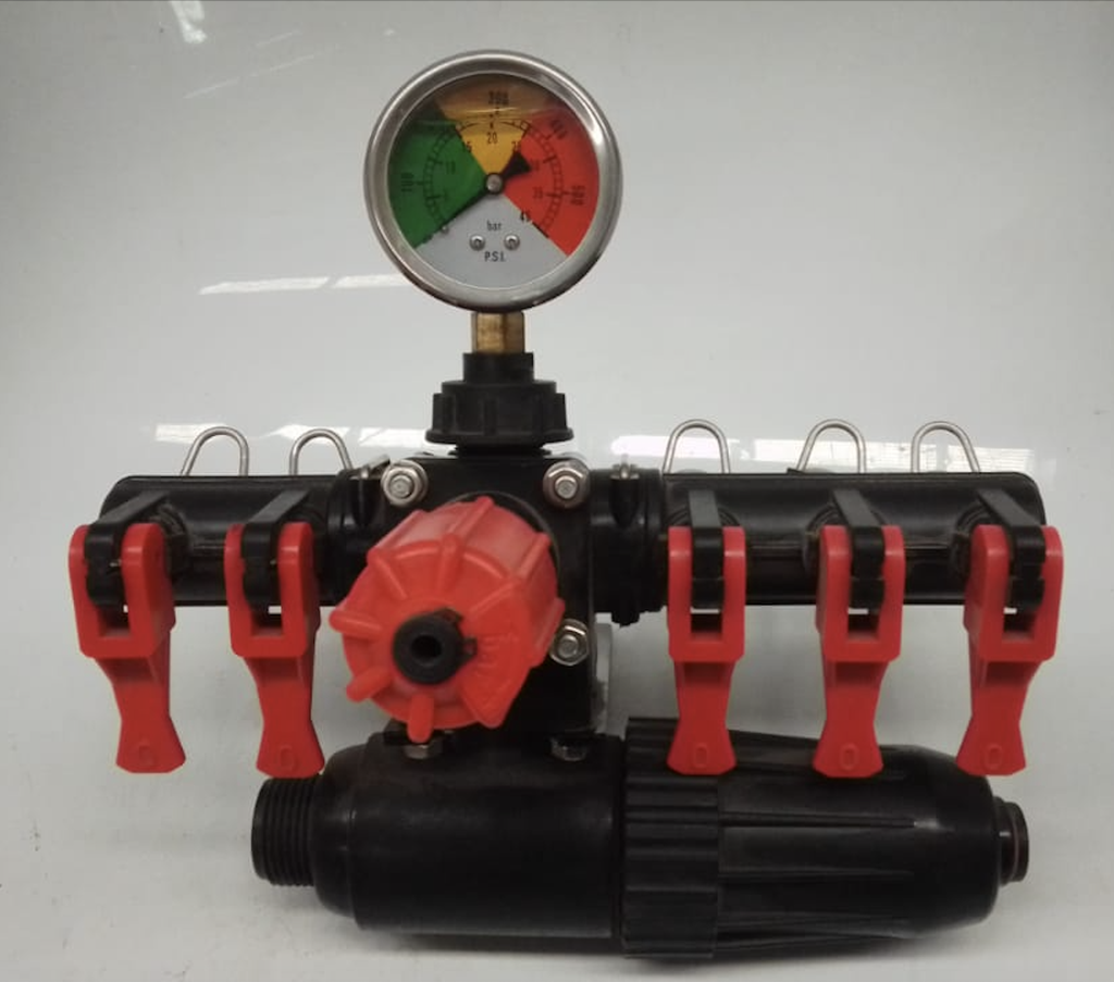 Distribuidor de 5 salidas con regulador Parazzini FPF5