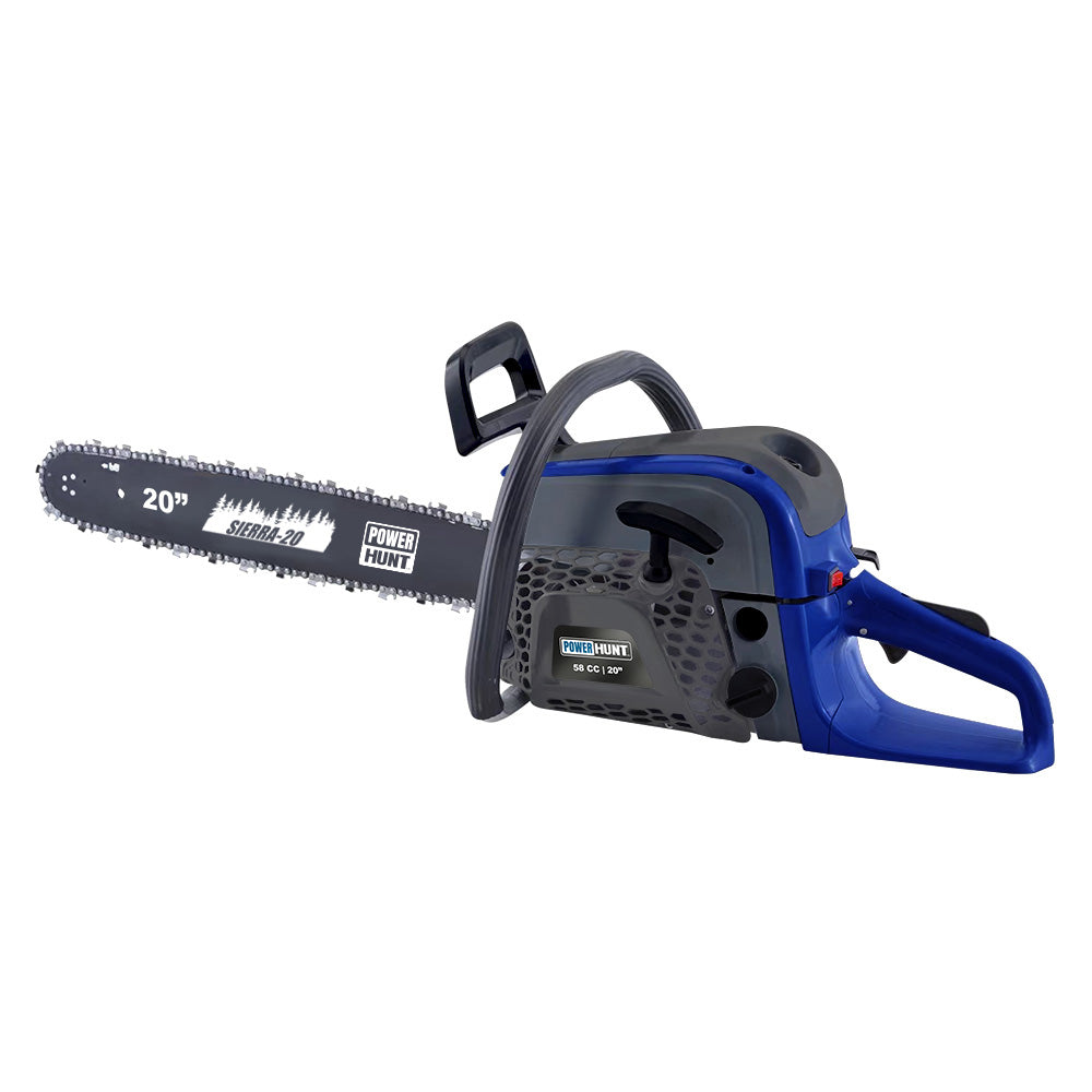 Motosierra 58 cc con 2 barras y cadenas de 20 pulg Power Hunt SIERRA-20