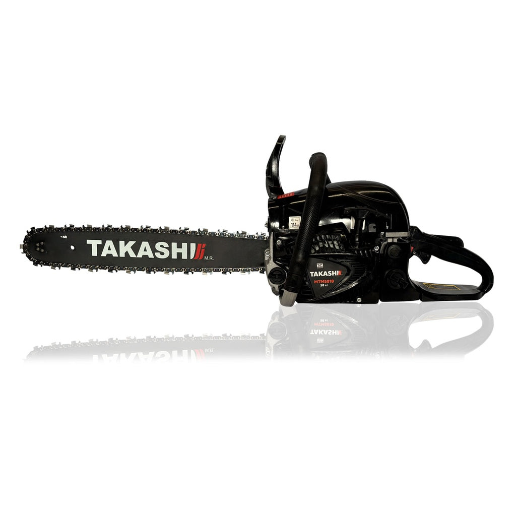 Motosierra 58 cc con 1 barras y cadena de 20 plg Takashi MTM5818