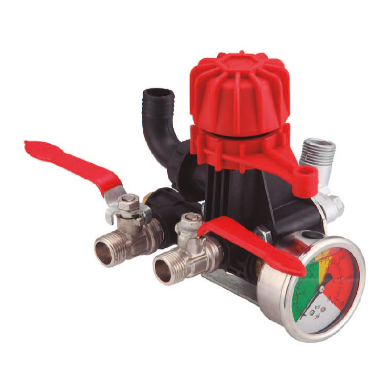 Control de presion 40 bar 580 psi caudal 50 lts/min salida 10 mm/13 mm rosca 1/2pulg Parazzini R2GMB30