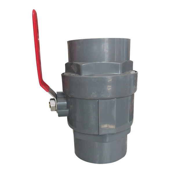 Valvula bola/esfera 4" PVC cedula 80 (roscada) - 1 pieza uso exclusivo agricola Parazzini VPC8040R
