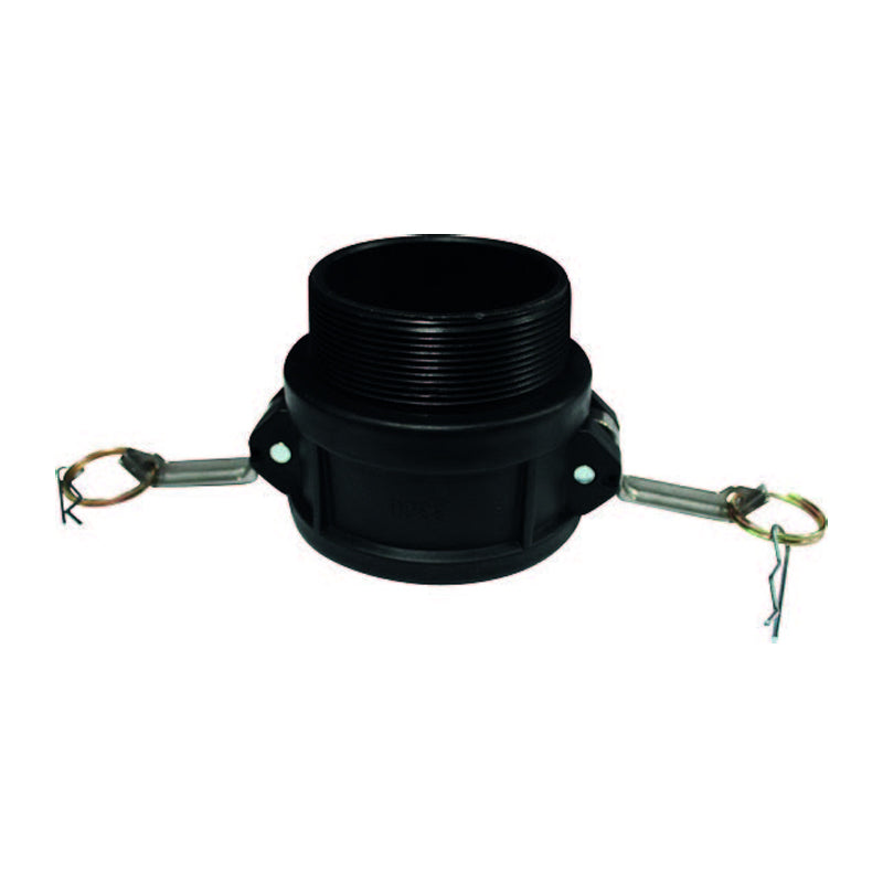 Acoplamiento camlock tipo B de polipropileno 2" de diametro (rosca BSP) - 1 pieza Parazzini CMP-B2