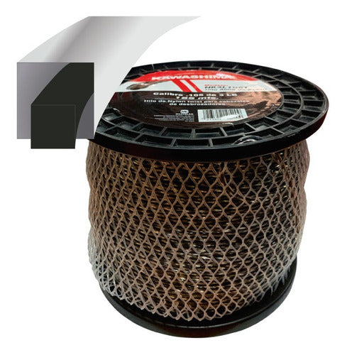 Hilo nylon 0.095pulg 2.40mm x 223mts 3lb cuadrado Kawashima NK3L095C