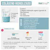 Colágeno Hidrolizado Sin Sabor - 240g