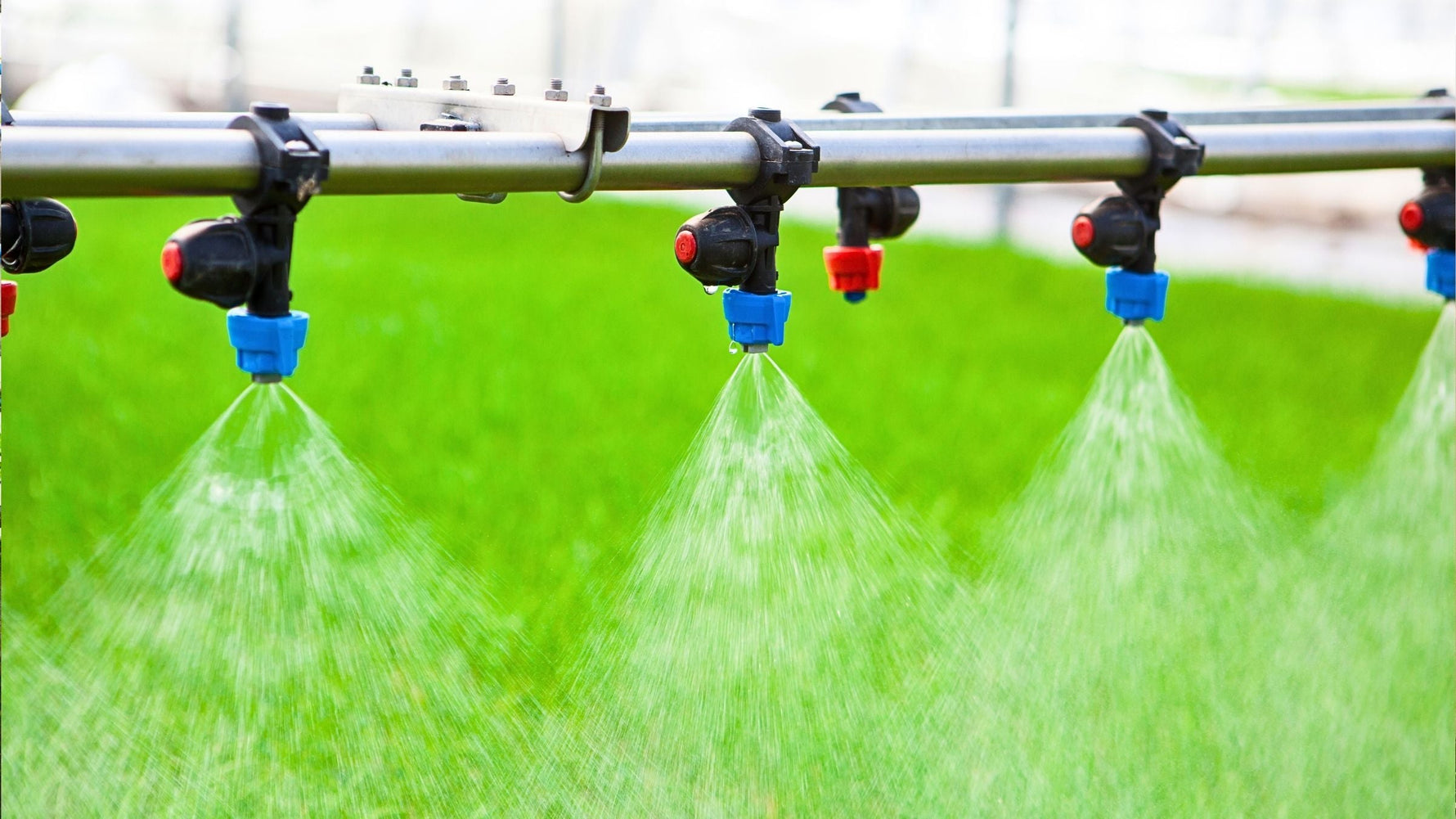 Sistema de microaspersión automatizado en jardín ornamental de bajo mantenimiento