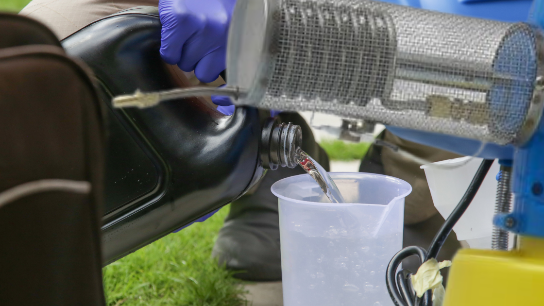 Cómo preparar una mezcla para termonebulizar