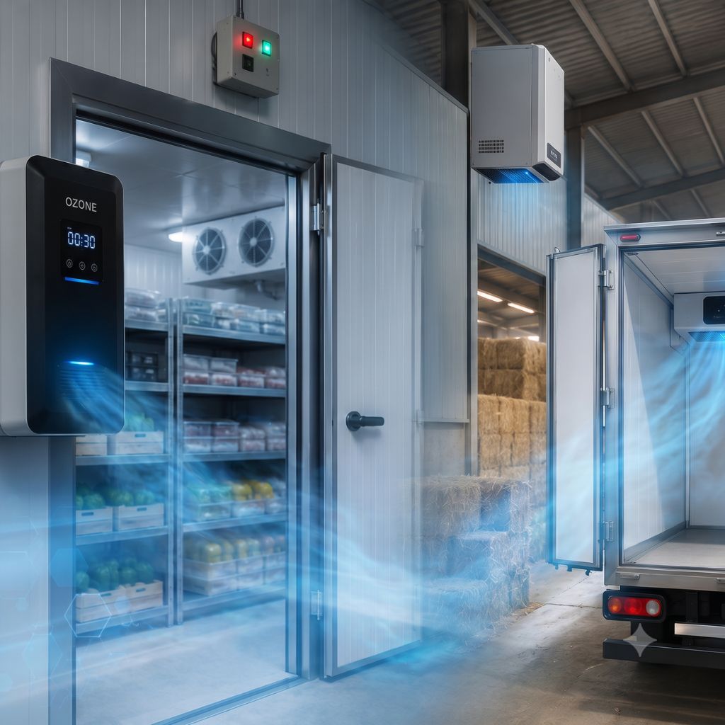Equipos de Ozono para Cámaras Frigoríficas, Graneros y Transporte Refrigerado
