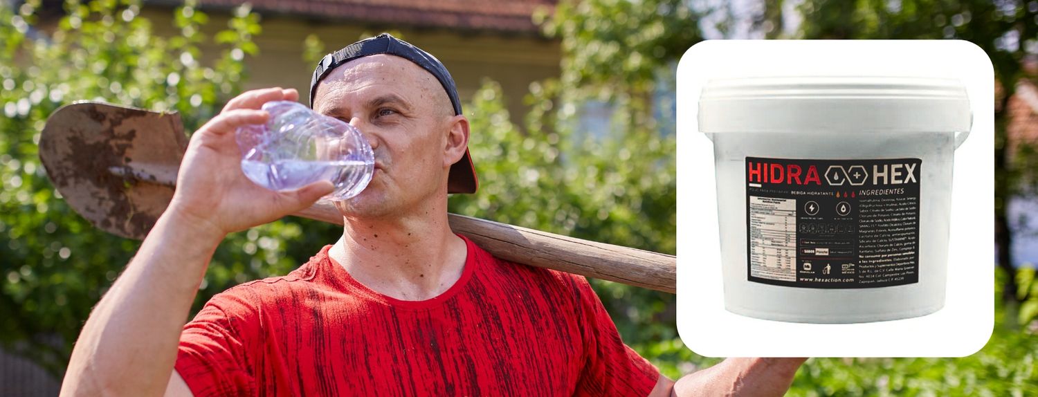 Bebida hidratante para trabajadores del campo