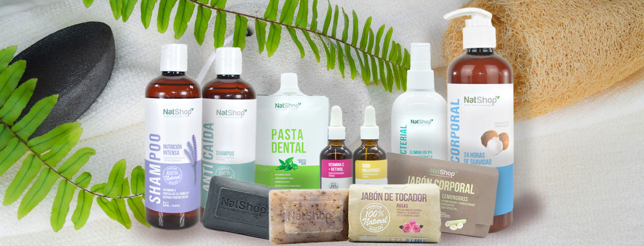 Productos de higiene personal natural, sin químicos, 