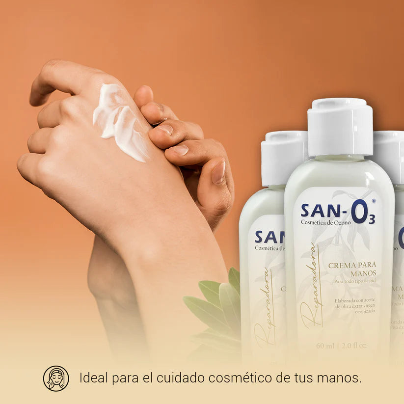 Crema reparadora para manos con Ozono SAN-O3 60ml