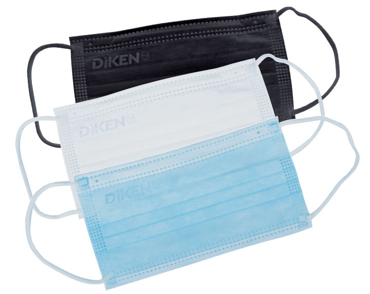 Cubrebocas plisado de 3 capas con ajuste nasal - Caja con 1000 pzas - Color Blanco