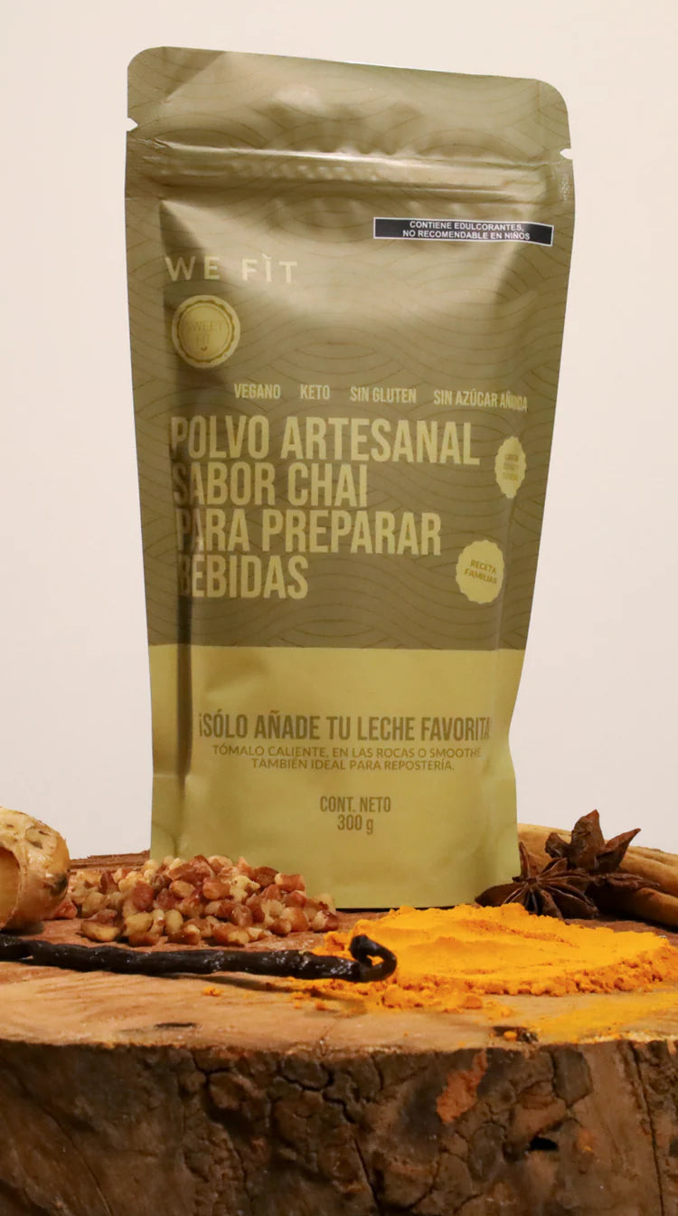 Polvo Artesanal sabor Chai para Preparar Bebidas - 300g