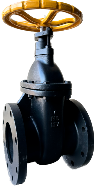 Válvula compuerta, vástago fijo, sello bronce 125 SWP/200 WOG con volante marca RUD Fig. 111 de 2 1/2"