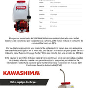 Aspersor motorizado 26 cc 2 tiempos Kawashima AK26 - Bioaplicaciones