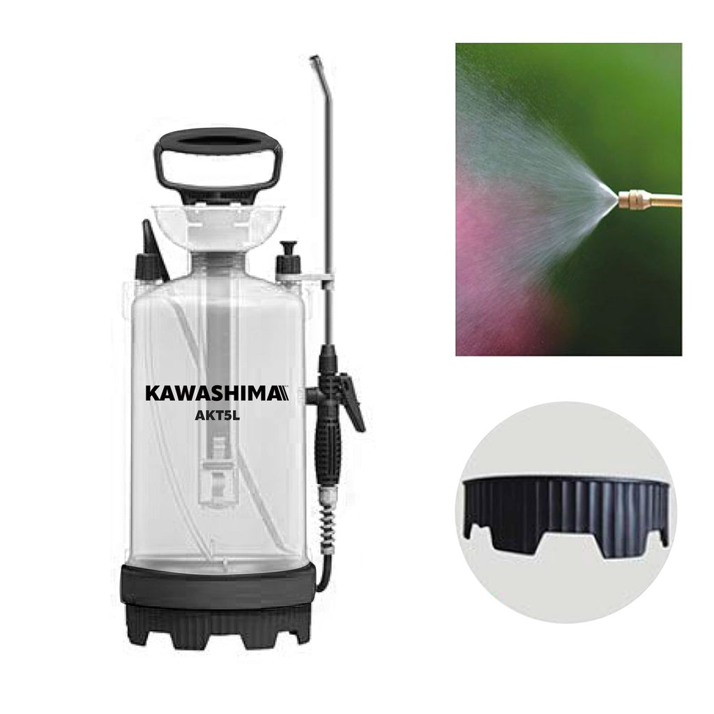 Aspersor con tanque transparente 5 lts Kawashima AKT5L - Bioaplicaciones