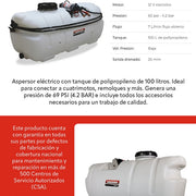 Aspersor electrico 100 litros Kawashima ATV-25 - Bioaplicaciones