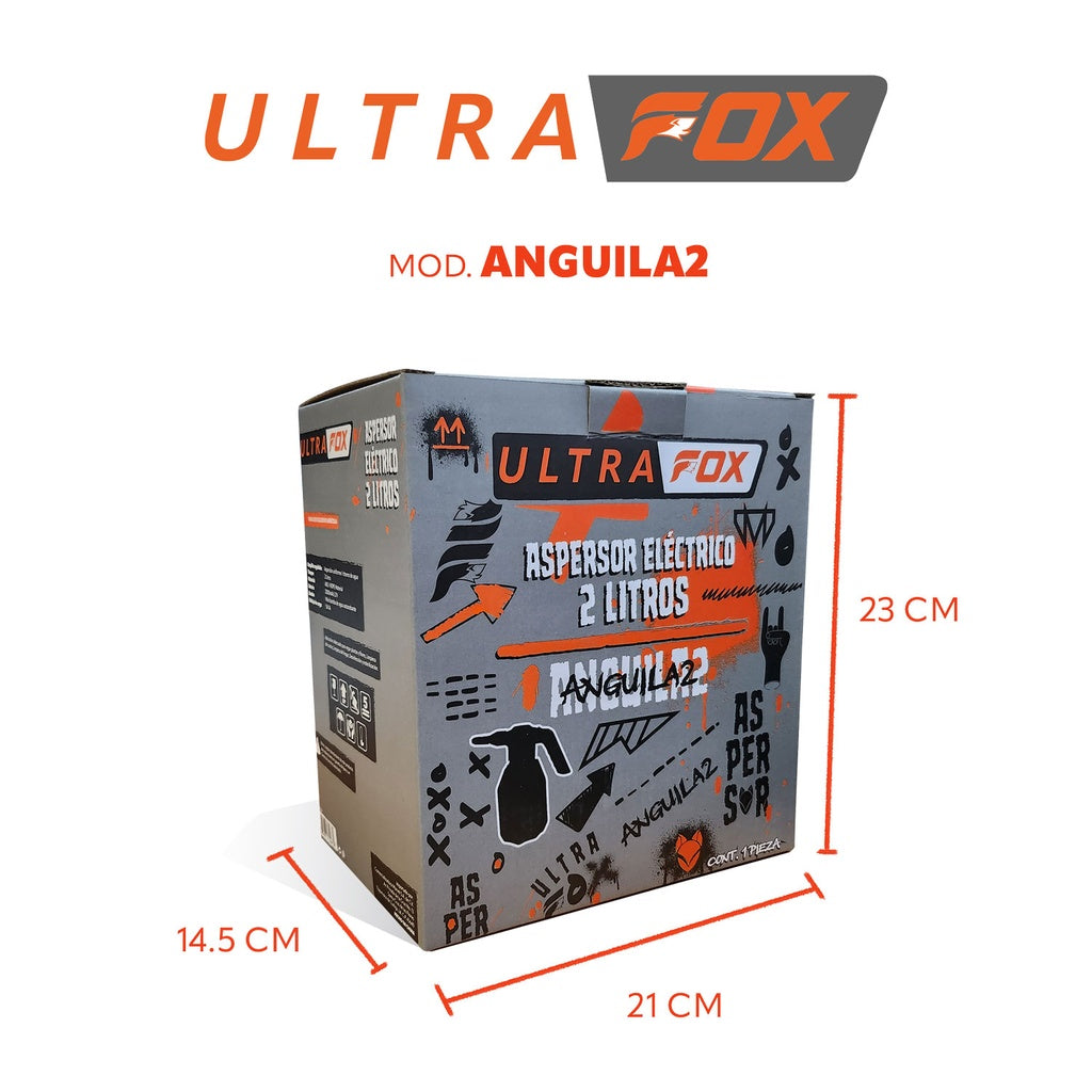 Aspersor electrico con bateria litio 2 litro Ultra Fox ANGUILA2 - Bioaplicaciones