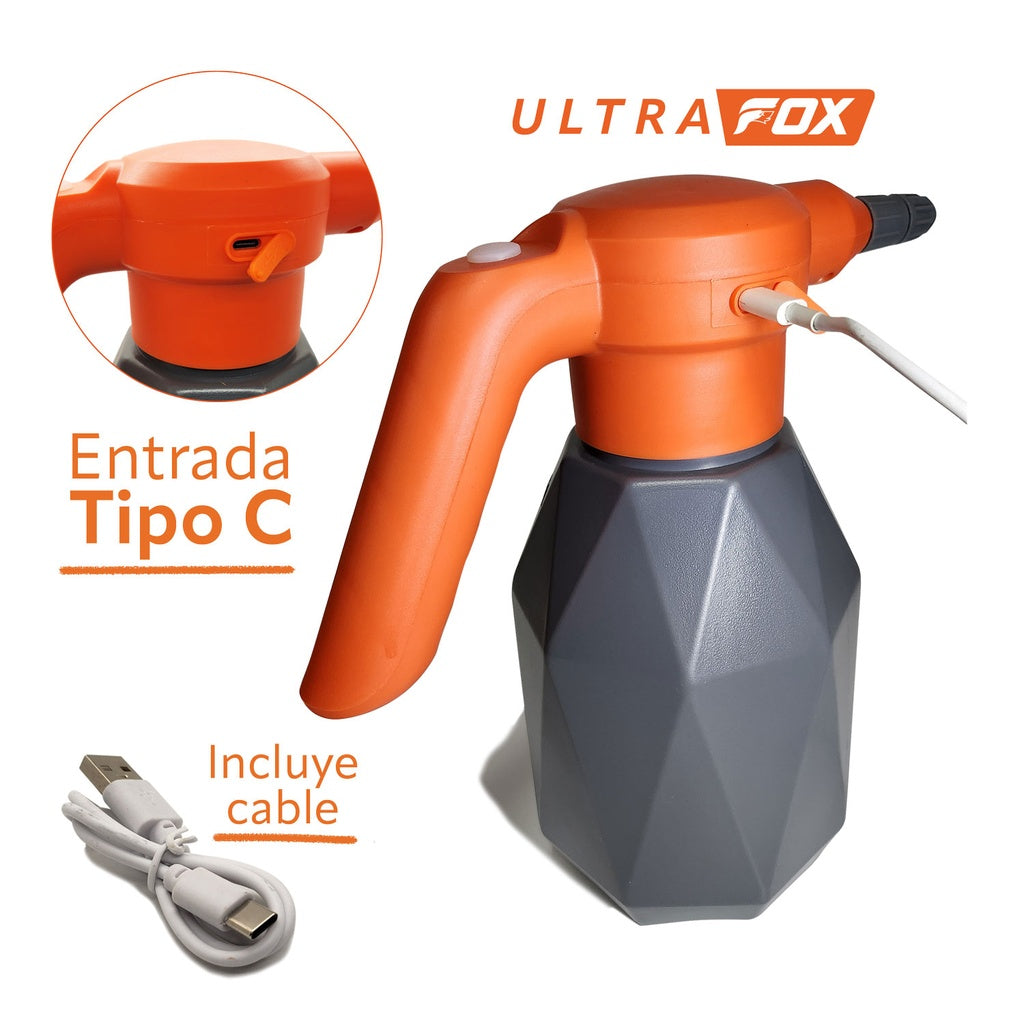 Aspersor electrico con bateria litio 2 litro Ultra Fox ANGUILA2 - Bioaplicaciones