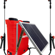Aspersor electrico con panel solar 20 lts Kawashima AKES20L - Bioaplicaciones