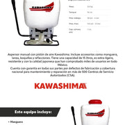 Aspersor manual 15 Lts Kawashima KAWA - Bioaplicaciones