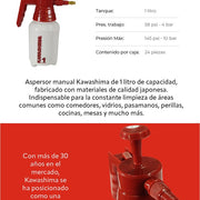 Aspersor manual 1 L Cont: 24 piezas Kawashima AK1L