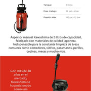 Aspersor manual 5 Cont: 1 pieza Kawashima AK5L - Bioaplicaciones