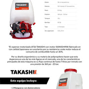 Aspersor motorizado 26 cc 2 tiempos Takashi AT26 - Bioaplicaciones