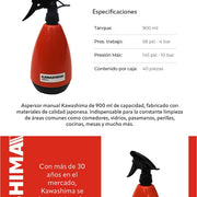 Aspersor manual 900 ml Cont: 40 piezas Kawashima AK900 - Bioaplicaciones