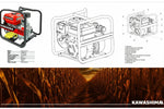 Bomba potente 3" 7.5 HP aluminio 25 m 60 m³/h Kawashima BK7.530 - Bioaplicaciones