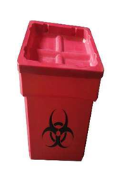 Contenedor recolector biológico infecciosos  Modelo PRO120 CON TAPA