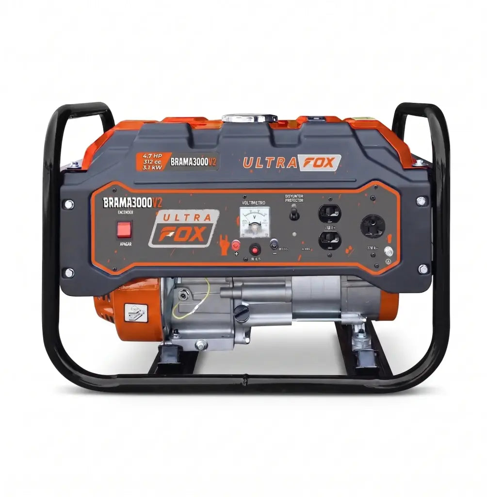 Generador Ultrafox 3.0kW 110/220V 28A - Chasis Reforzado Uso Rudo Ultra Fox BRAMA3000V2