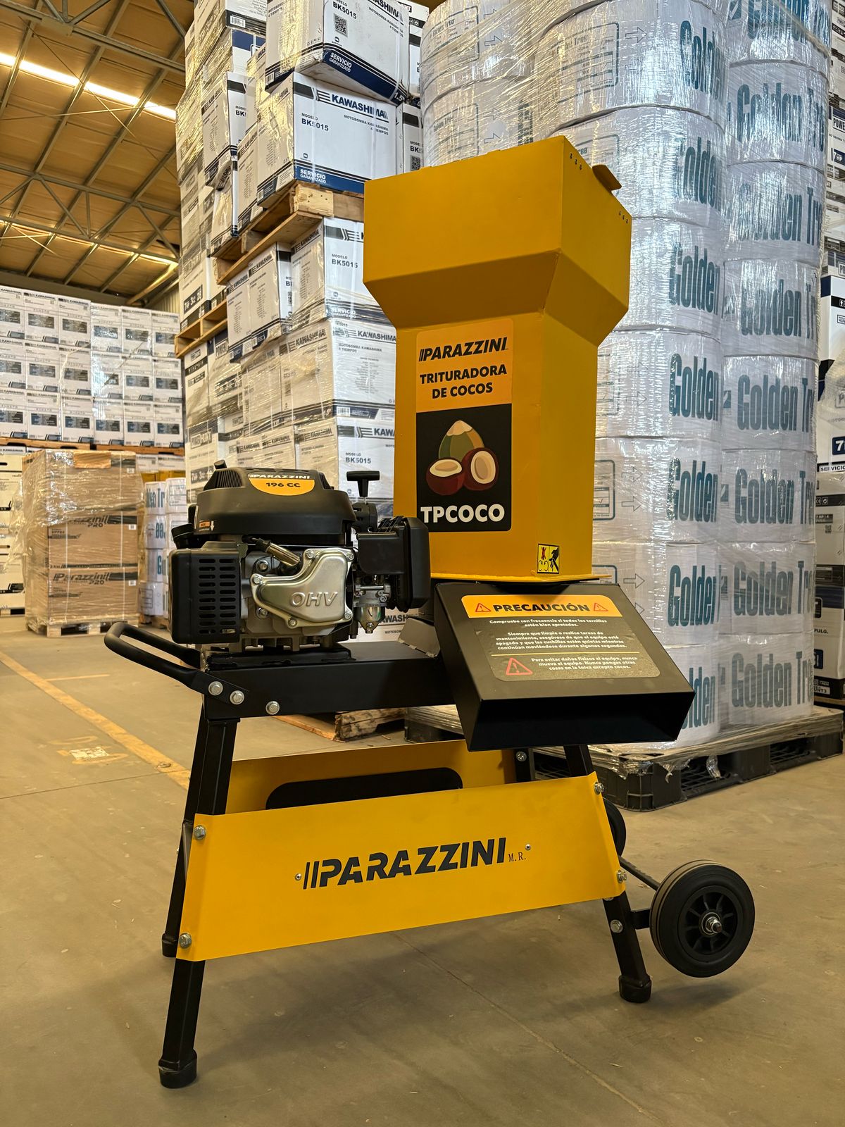 Biotrituradora para coco 6.5 hp Parazzini TPCOCO