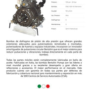 Bomba PBO 1100 VD Bertolini 375065973 - Bioaplicaciones