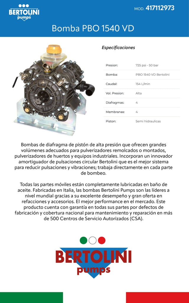 Bomba PBO 1540 VD Bertolini 417112973