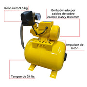 Bomba de agua eléctrica 1/2 hp Parazzini BHP2440 - Bioaplicaciones