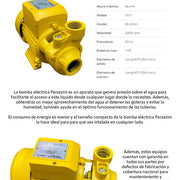 Bomba de agua eléctrica 1 hp Parazzini BPP165 - Bioaplicaciones