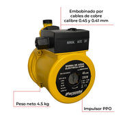 Bomba de agua eléctrica 270W Parazzini BPP27045 - Bioaplicaciones
