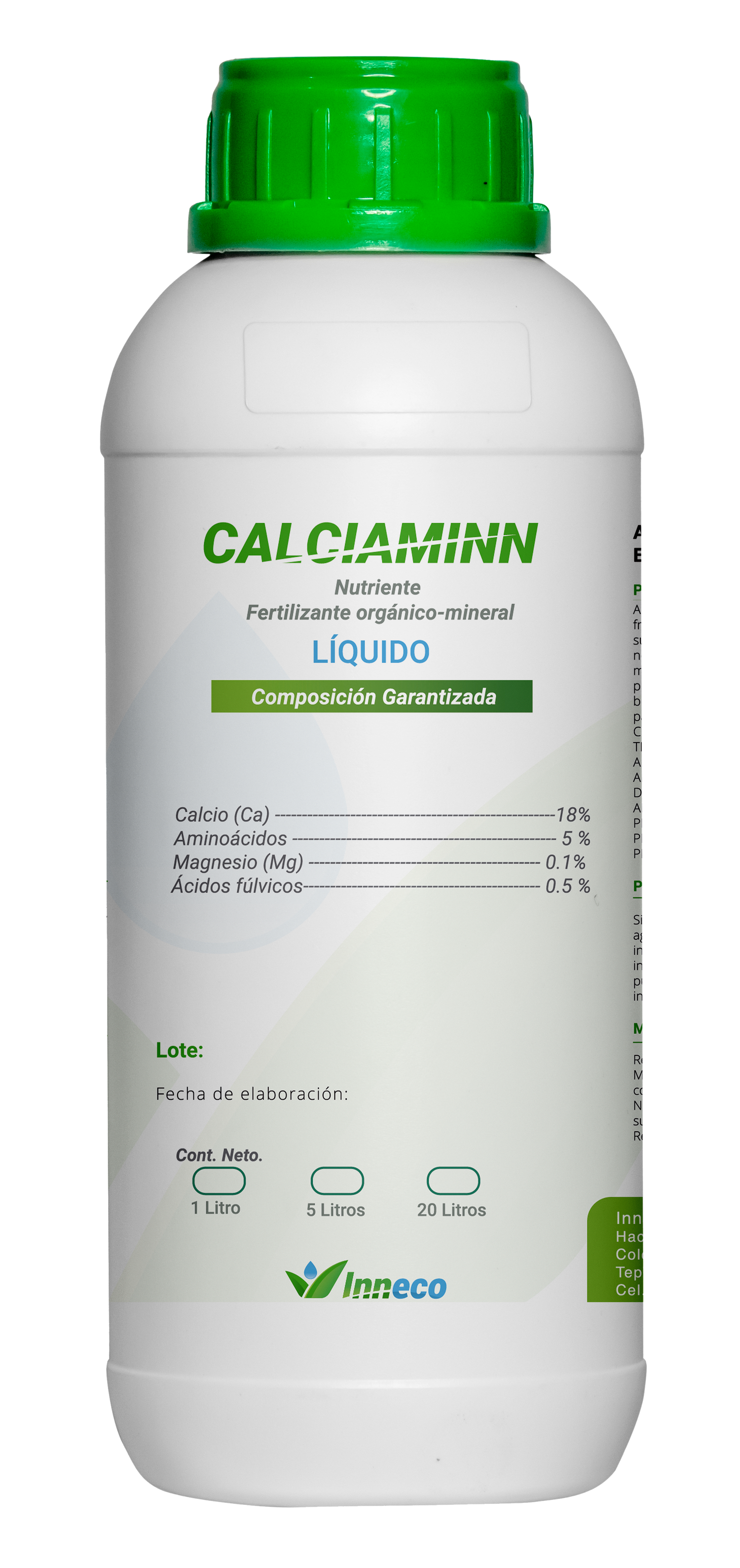 CALCIAMINN Corrector de deficiencias (Calcio-aminoácidos) 1L