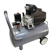 Compresor 2.5 hp 50 lts con doble conexión rapida kit de manguera y pistola de gravedad Power Hunt COMPHKIT50L - Bioaplicaciones