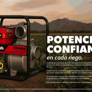 Bomba agricola 4" 14 HP aluminio 27 m 85 m³/h Kawashima BK1440 - Bioaplicaciones