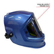 Careta proteccion ultra visibilidad pilas recargables y celda solar Parazzini MOONPRO