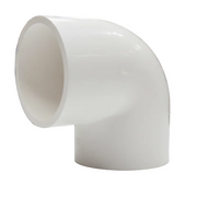 Codo 90° x 1-1/2" PVC cedula 40 (cementar) - caja con 64 piezas uso exclusivo agricola Parazzini  M021.25 - Bioaplicaciones