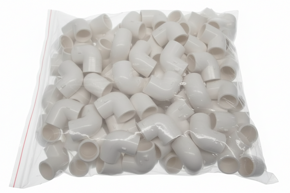 Codo 90° x 1/2" PVC cedula 40 (cementar) - caja con 400 piezas uso exclusivo agricola Parazzini M02.05 - Bioaplicaciones