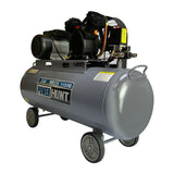 Compresor 3 hp 100 lts con banda y doble conexión rapida Power Hunt COMPH100L