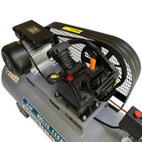 Compresor 3 hp 100 lts con banda y doble conexión rapida Power Hunt COMPH100L