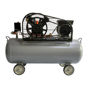 Compresor 3 hp 100 lts con banda y doble conexión rapida Power Hunt COMPH100L - Bioaplicaciones