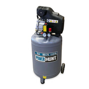 Compresor 3 hp 80 lts con doble conexión rapida kit de manguera y pistola de gravedad Power Hunt COMPHKIT80L - Bioaplicaciones